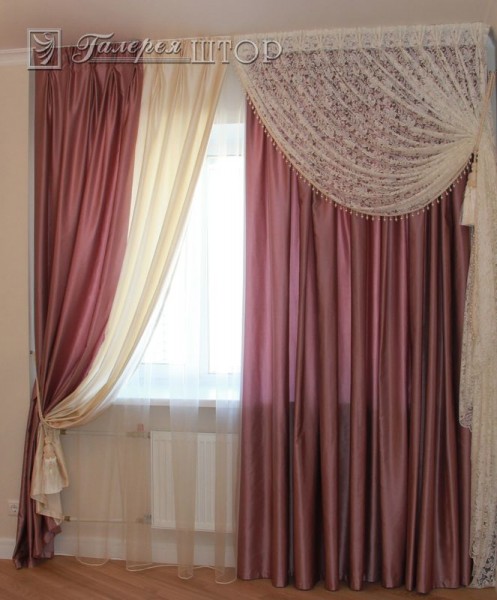 Классические шторы,Спальня,Итальянские шторы