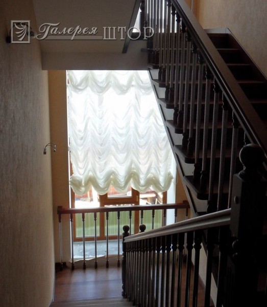 Французские шторы,Коридор, лестница, дверной проем
